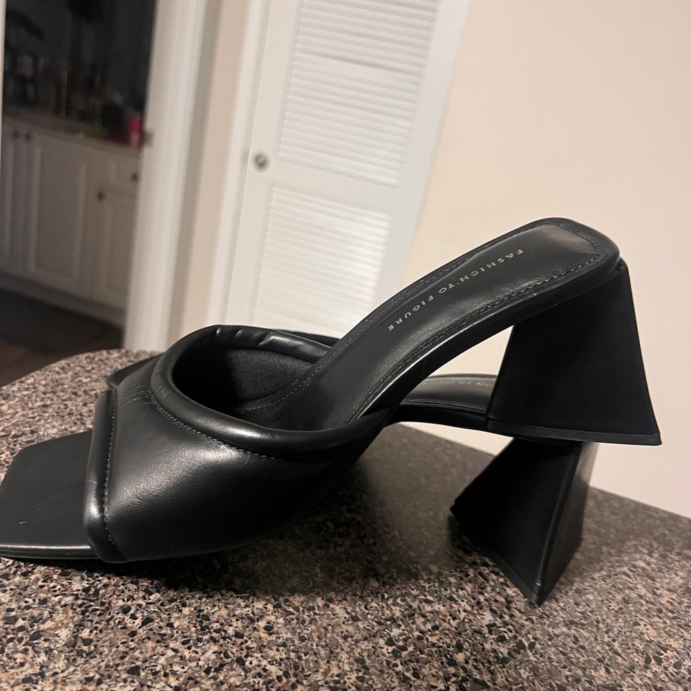 Fashion to Figure triangle mules